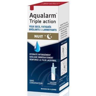 Aqualarm Triple Actions Hydrate Les Yeux Secs et Larmoyants